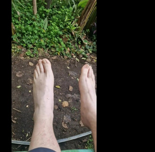 my beautiful feet in the garden thumbnail