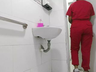 Caser camera records nurse in bathroom