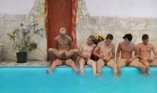HOT boy bare in a group