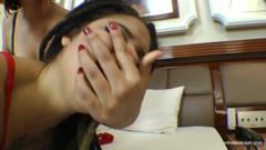 Hands fuck by Larissa Red and Melzinha