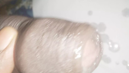 huge thick cum shot compilation getting horny finally jerking cock while cum foreskin open