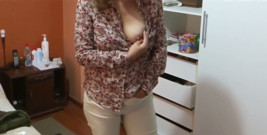 It Excites Me to Show Myself off in Front of My Stepson's Friends, Watching Them Jerk off