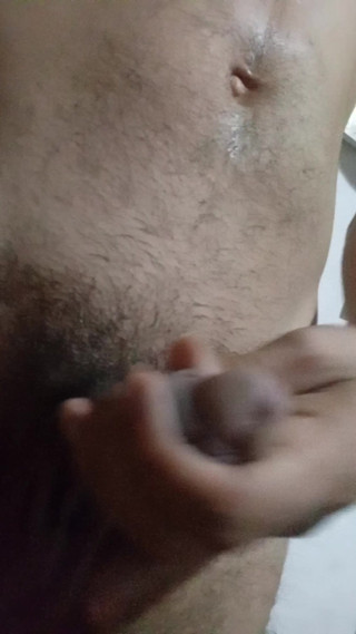 Man came out of the bathroom to get a straw in his room while no one is in his house