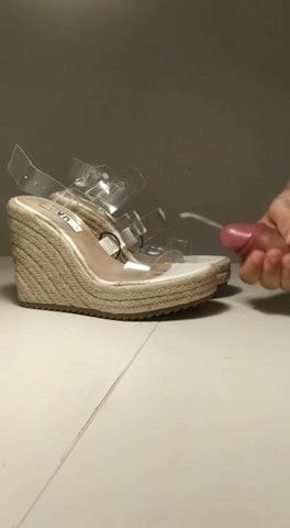 Cum on my GF new sandals