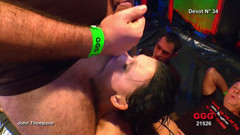 Three Sluts Devoured in a Cum-Soaked Gangbang