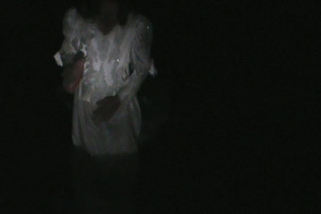 wedding gown at night...