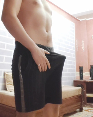 Algerian Boy jerking his big dick until he cum
