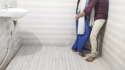 Indian student and teacher fucking in college's toilet thumbnail