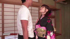 Yua Ariga in Kimono Gets Hardcore Fuck and Creampie