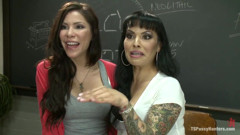 Bad Teacher, Good Porn: TS Foxxy Initiates Her Classmate Into Sex Work