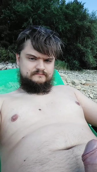 Me on the unofficial nudist beach