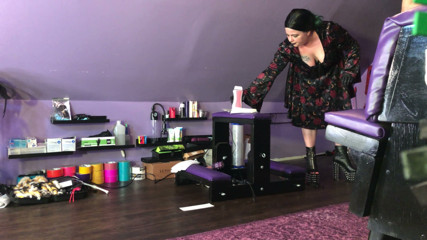 Domme Waxes Guy's Legs on First Date