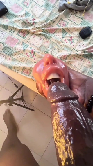 BBC Toy Throat Fuck Experience
