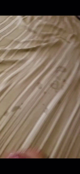 Allison taking a cumshot on her asshole