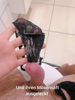 used panty thong from user lovethongbi cum on dirty thong