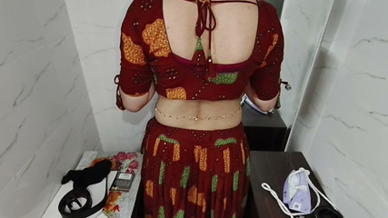 I went to bhabhi's house when her brother not at home and enjoyed a lot with my lovely bhabhi, Full Hindi Viral Video