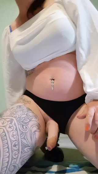 Fucking myself with a dildo and squirting