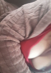 Busty Indian MILF gets fucked in red dress on the couch