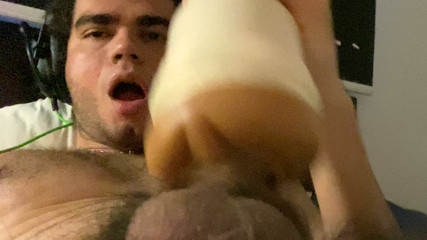 Solo Male Stroker in Bed Full Toy Compilation, No Talking
