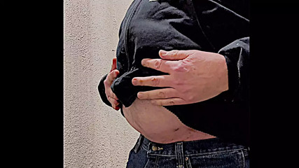 Big Truck Driver Belly Bloated