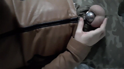 Fag locked in cock cage chastity