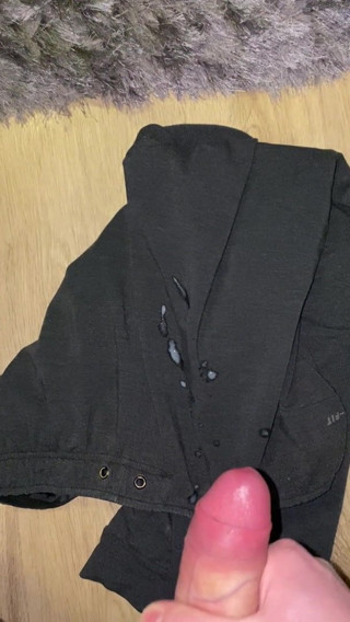 Cumming on my black pants