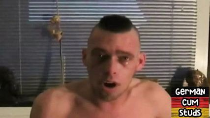 Masked German stud barebacked in amateur orgy at home