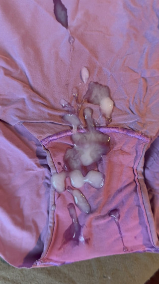 Cum on wife's panties 32