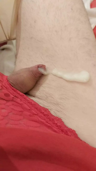 Sissy's Tiny Clitty, Cute Moans &amp; Cumshot