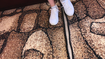 Foot Fetish Sneakers Sock and Bare Feetsfw