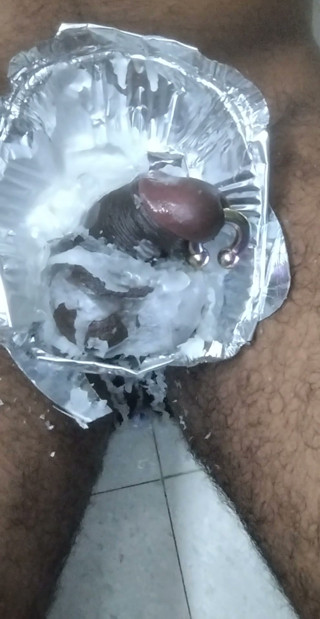 Wax Full cock and balls.