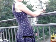 Inked public babe fucked by sex date outdoor in amateur sex