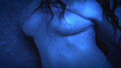 ASMR Natural Big Boobs Play Wet Body POV