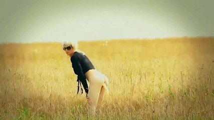 in a wheat field
