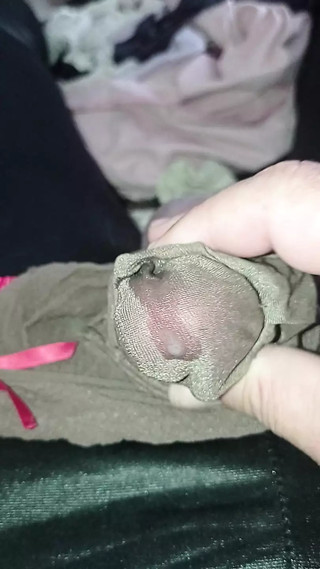 Step mommy lingerie and panties cum