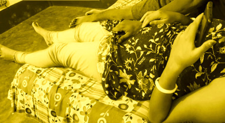 Cute Milf Desi Bhabi Seduced By Big Dick Devar in her bed room.