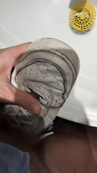 I'm fucking my young neighbor's Nike Air Force.