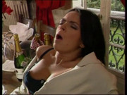 Lady of the house ass fucked on the table of the living room