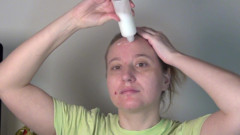 Face massage with dildo