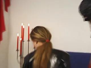 German dominatrix bangs to bondage