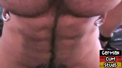 Muscular tattoo German bareback bangs jock for creampie
