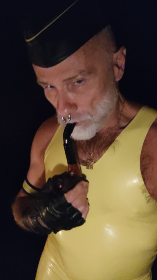 Dad in yellow mood today