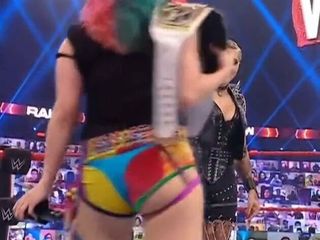 Japanese wrestler azzuka tight ass slowmo