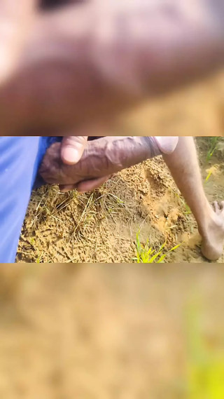 Outdoor cum and pissing before cum and after cum