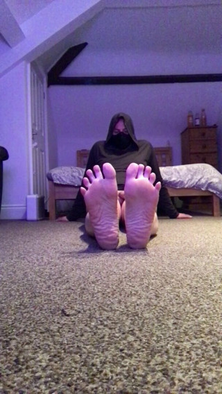 Sissy feet ass and cum