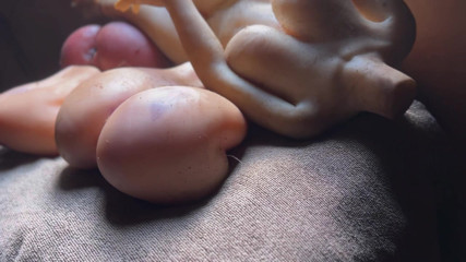 Threesome love toy Cum hard