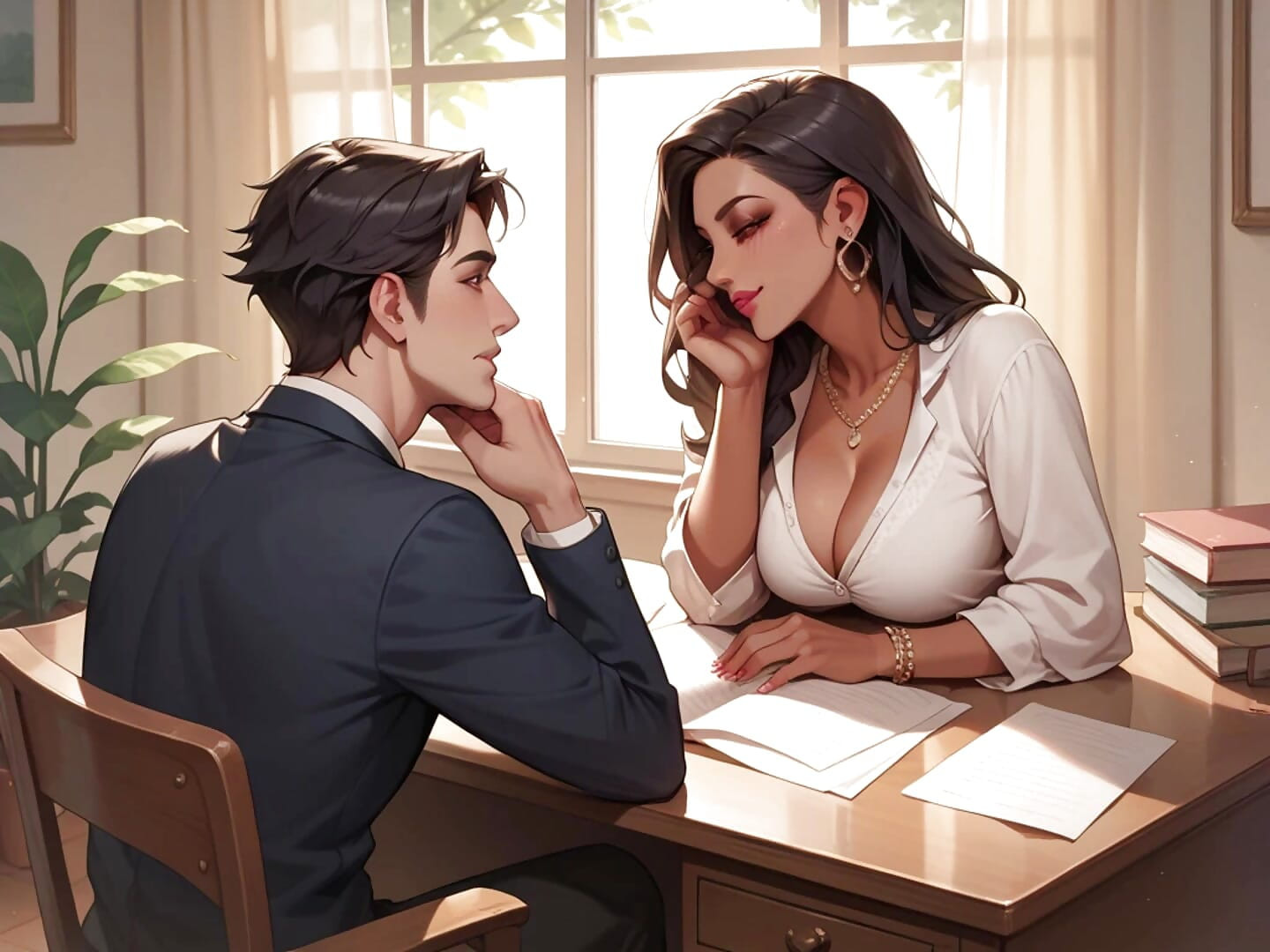 Indian Girl's Sweet Romance with office Boss for a Promotion