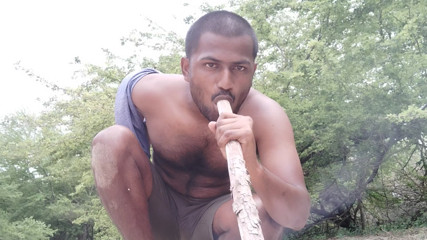 Xhard On Dick On Duty in forest alone