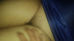 My dad was watching tv, I was lying with my stepmom