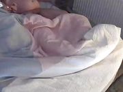Step son naked in bed waiting for step mom handjob 
